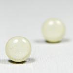 Soft White Stud Earrings - ..