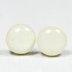 Soft White Stud Earrings - ..
