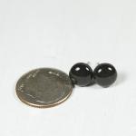 Black Sparkle Stud Earrings..
