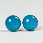 Peacock Pearl Blue Studs Ea..