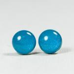 Peacock Pearl Blue Studs Ea..