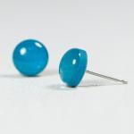 Peacock Pearl Blue Studs Ea..