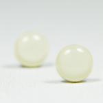 Soft White Stud Earrings - ..