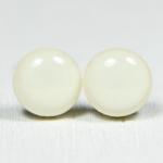 Soft White Stud Earrings - ..