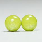 Chartreuse Shimmer Stud Ear..