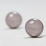 Gray Sparkle Stud Earrings ..