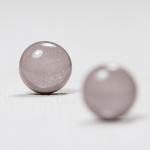 Gray Sparkle Stud Earrings ..