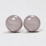Gray Sparkle Stud Earrings ..