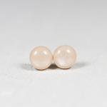 Beige Shimmer Stud Earrings..