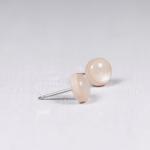 Beige Shimmer Stud Earrings..