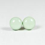 Mint Green Stud Earrings - Polymer Clay Earrings - Small Posts Earring Jewellery