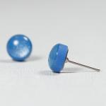 French Blue Shimmer Stud Ea..