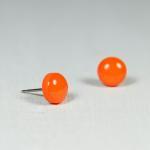 Orange Post Earrings - Stud..