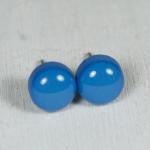 French Blue Stud Earrings -..