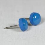 French Blue Stud Earrings -..