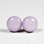 Lilac Purple Stud Earrings ..