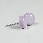 Lilac Purple Stud Earrings ..
