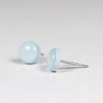 Sky Blue Stud Earrings -Blu..