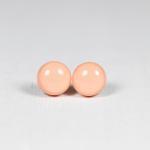 Salmon Orange Stud Earrings..
