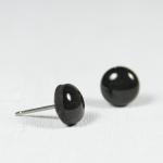 Black Stud Earrings - Small..