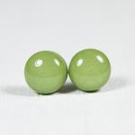 Moss Green Polymer Clay Ear..