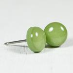 Moss Green Polymer Clay Ear..