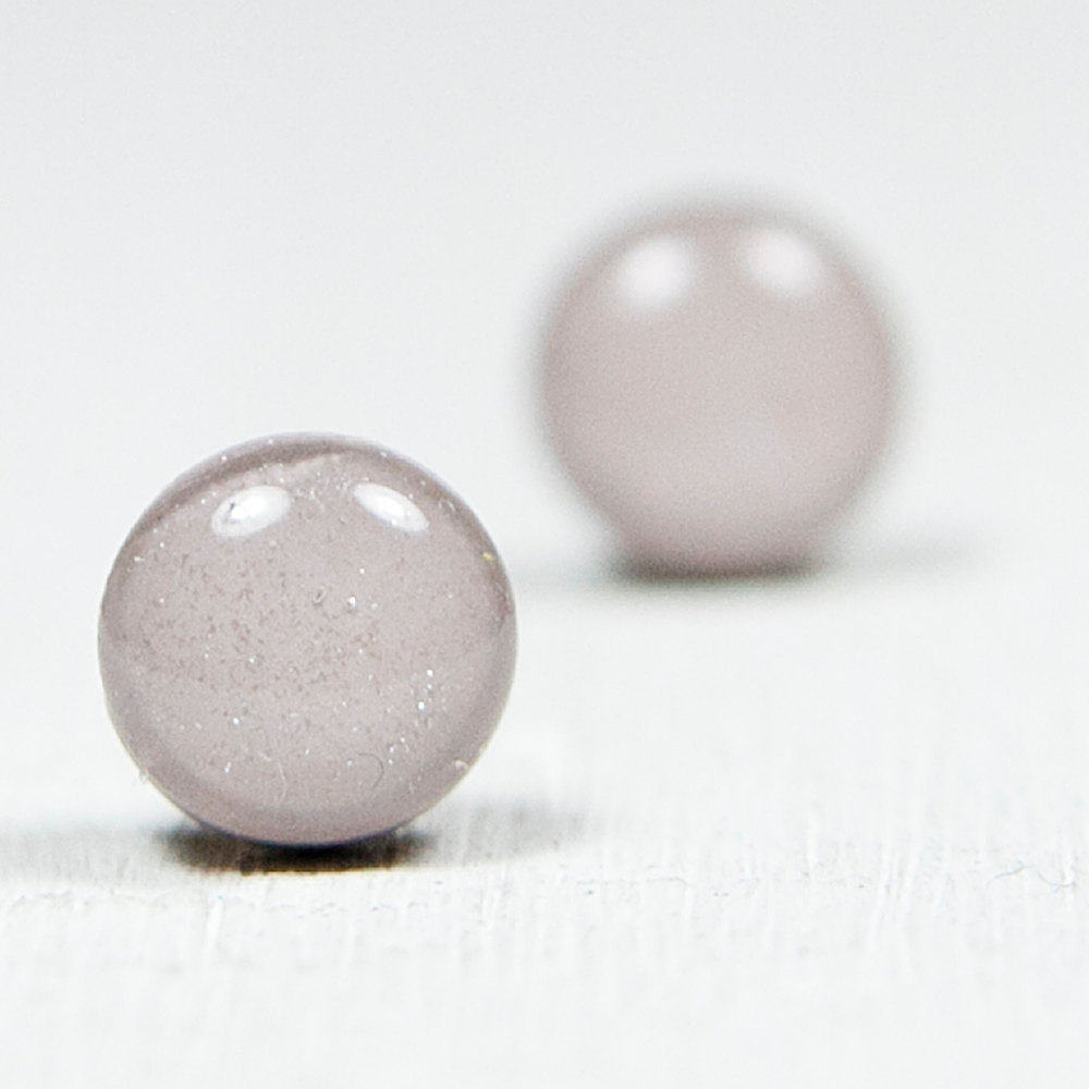 HighRise Gray Shimmer Polymer Clay Stud Earrings - Post Earrings Jewelry Studs
