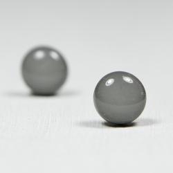 Gray Post Earrings - Polymer Clay Stud Earrings - Post Earrings Jewelry Jewellery 